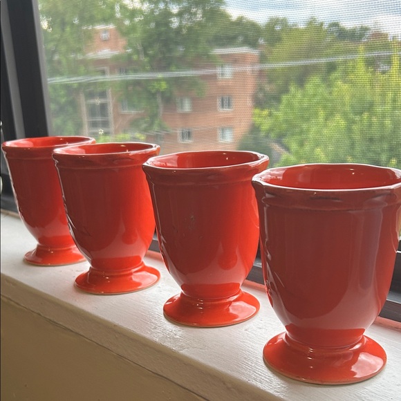 Red Ceramic Ice Cream Sundae Set* - Picture 6 of 14